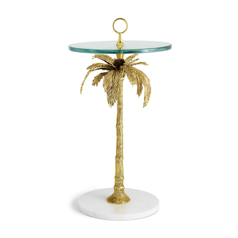 Michael Aram Elegant Palm-Style Cocktail Table for Indoor Decor