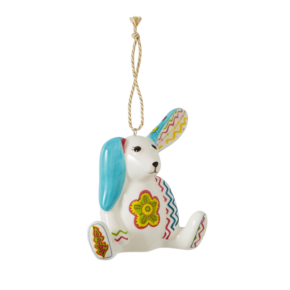 Spode Christmas Doodles Collection Kit Kemp Minnie Rabbit Porcelain Ornament for Festive Decorations