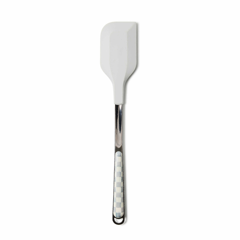 Mackenzie-Childs Coffee-Colored Checked Silicone-Coated Stirring Spatula