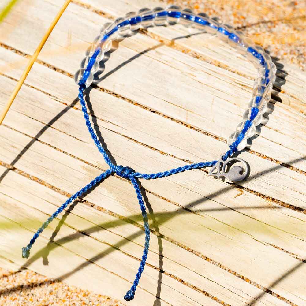 4Ocean Signature Blue Beaded Fashion Bracelet for Unisex Use