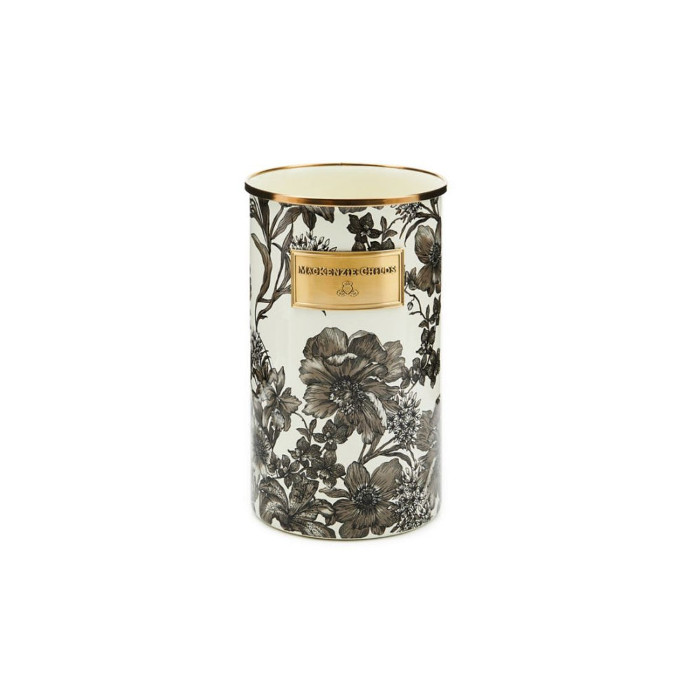 Extra-tall Mackenzie-Childs Sterling Enameled English Garden Utensil Holder