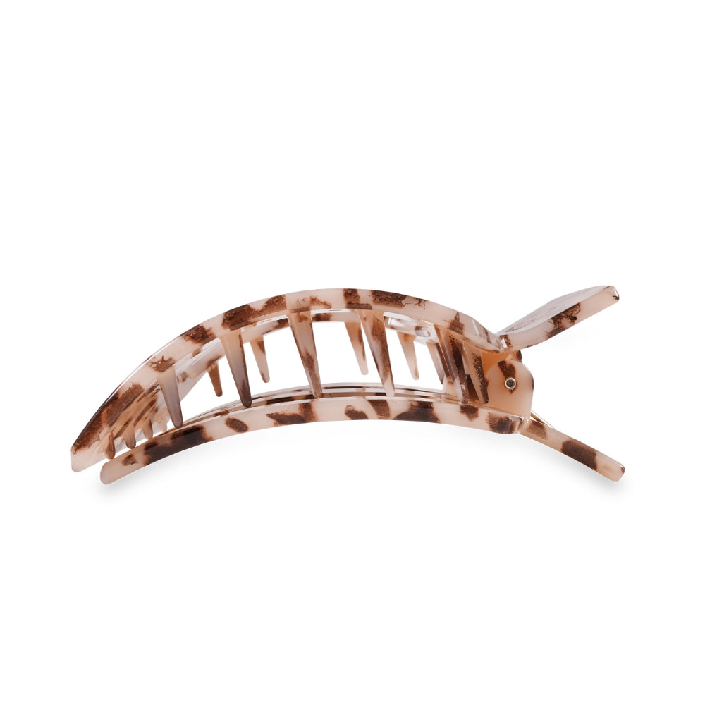 TELETIES Blonde Tortoise Square Flat Unbreakable Hair Clip