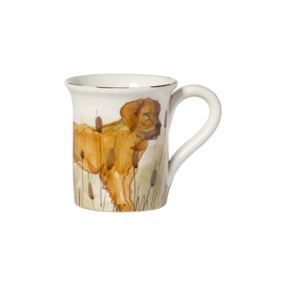 Vietri Hand - painted Wildlife Fox Mug for Everyday Dining