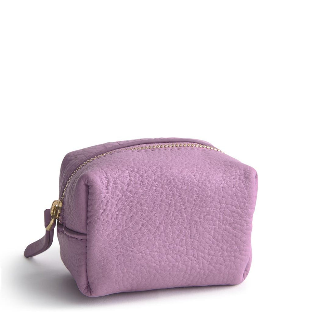 Vera Bradley Leather Mini Cosmetic Bag in Smoky Grape Shade