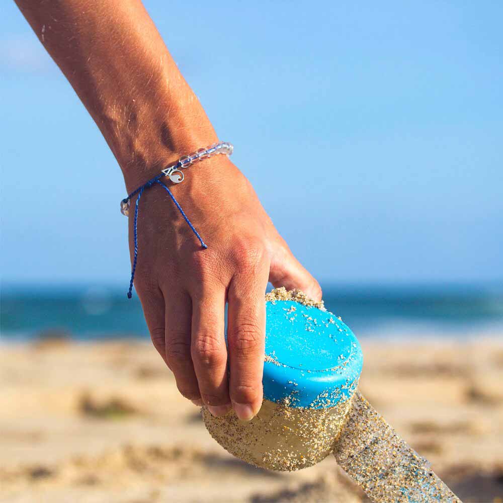 4Ocean Signature Blue Beaded Fashion Bracelet for Unisex Use