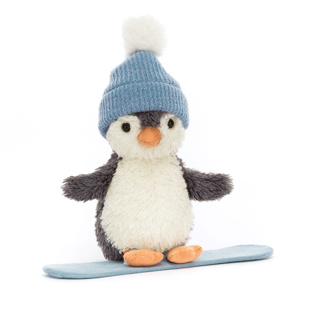 Jellycat Soft Toy Peanut Penguin Figurine for Snowboarding Enthusiasts