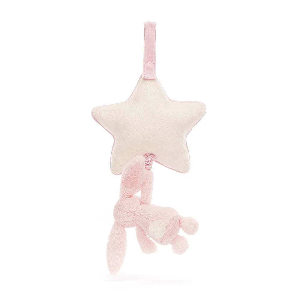 Jellycat Adorable Bashful Pink Bunny with Musical Pull Function
