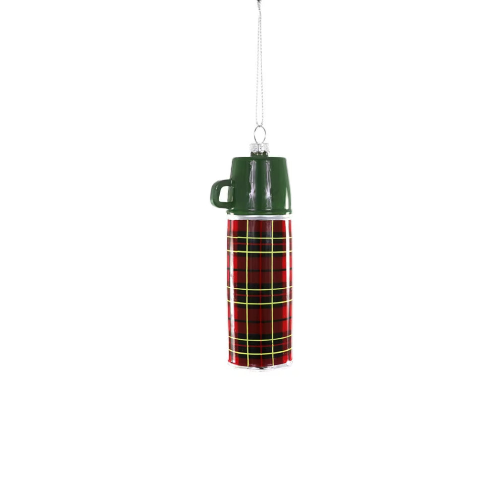 Cody Foster & Co Retro Glass Vintage Thermos Ornament
