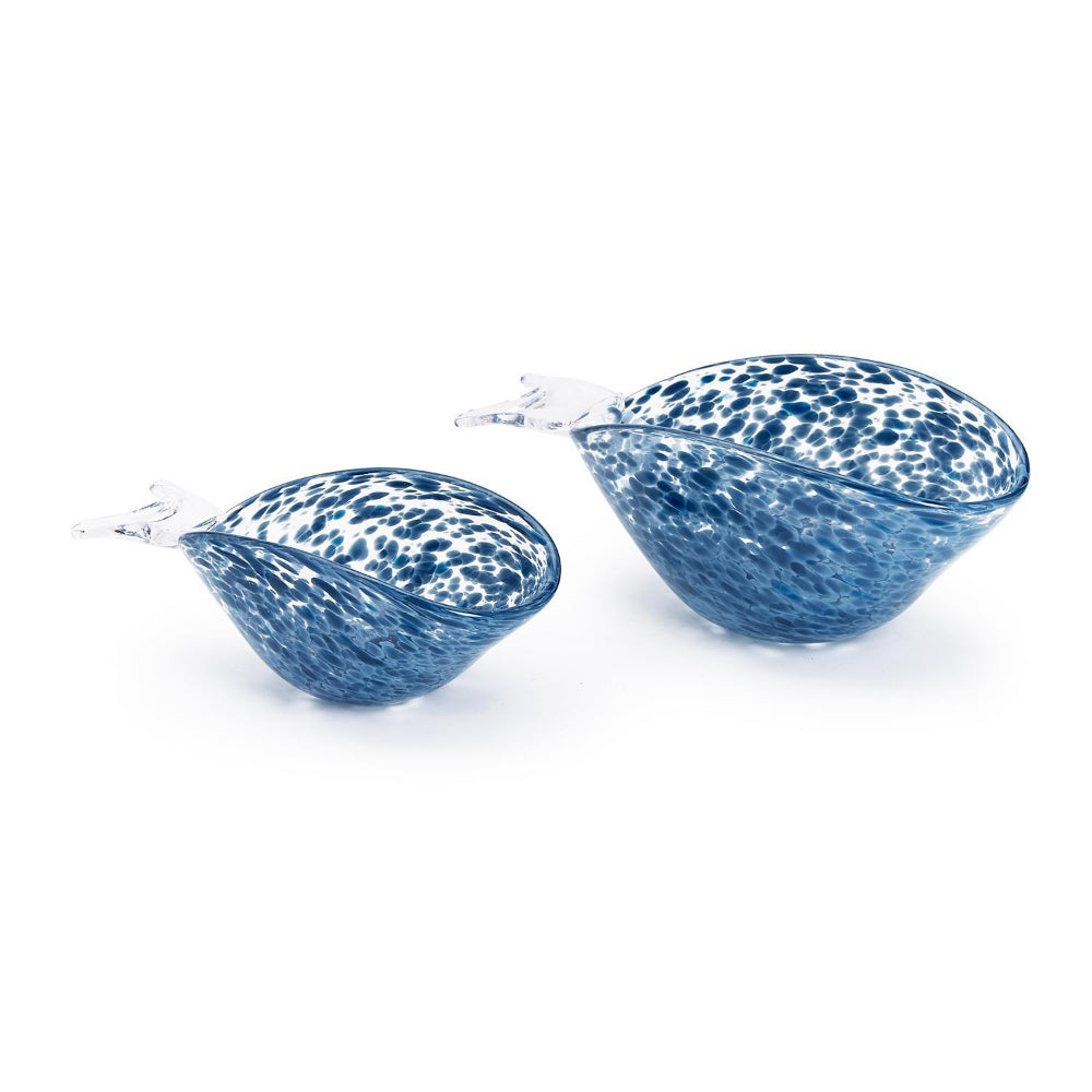 Two's Company Adorable Whale-Shaped High-Quality Glass Bowls