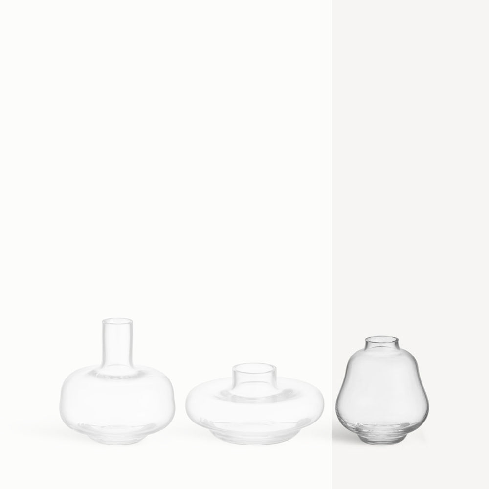 KostaBoda Transparent Mini Kappa Vase in Three Shapes