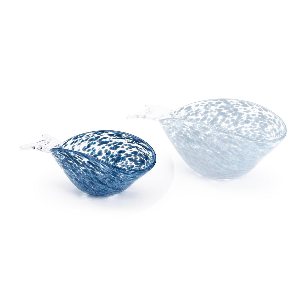 Two's Company Adorable Whale-Shaped High-Quality Glass Bowls