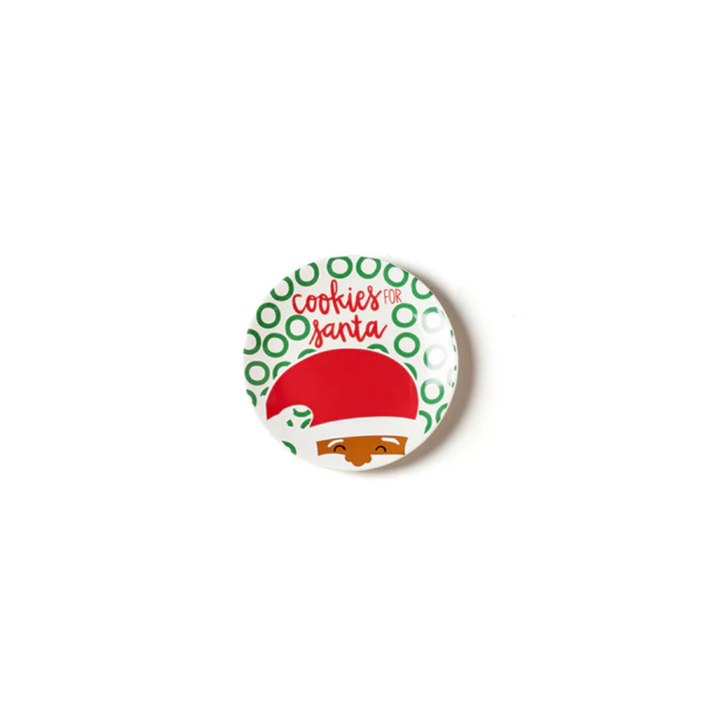 Ceramic North Pole Santa Cookies Plate in 8 - Inch Diameter