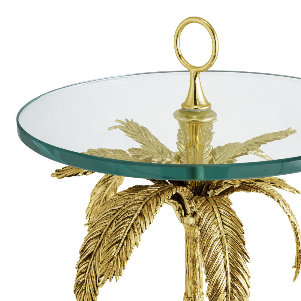 Michael Aram Elegant Palm-Style Cocktail Table for Indoor Decor