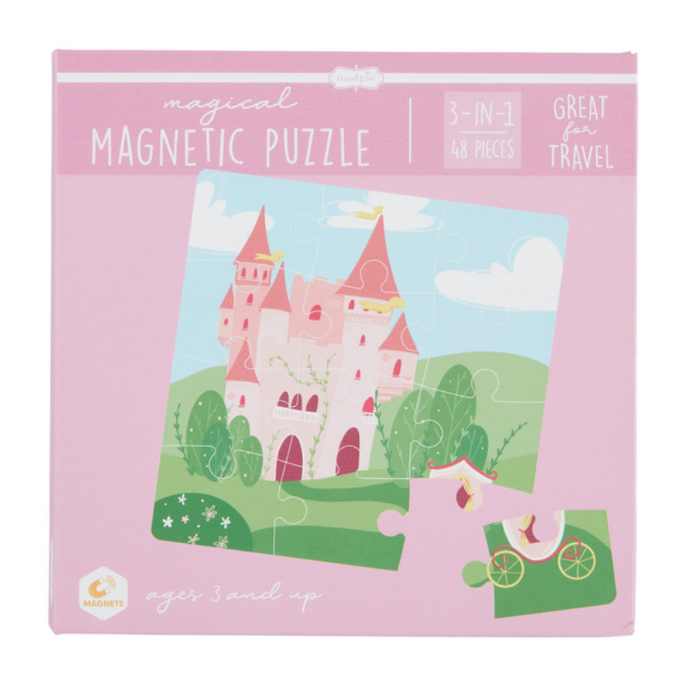 Mud Pie 3-in-1 Travel-Friendly Magnetic Puzzle Book Set