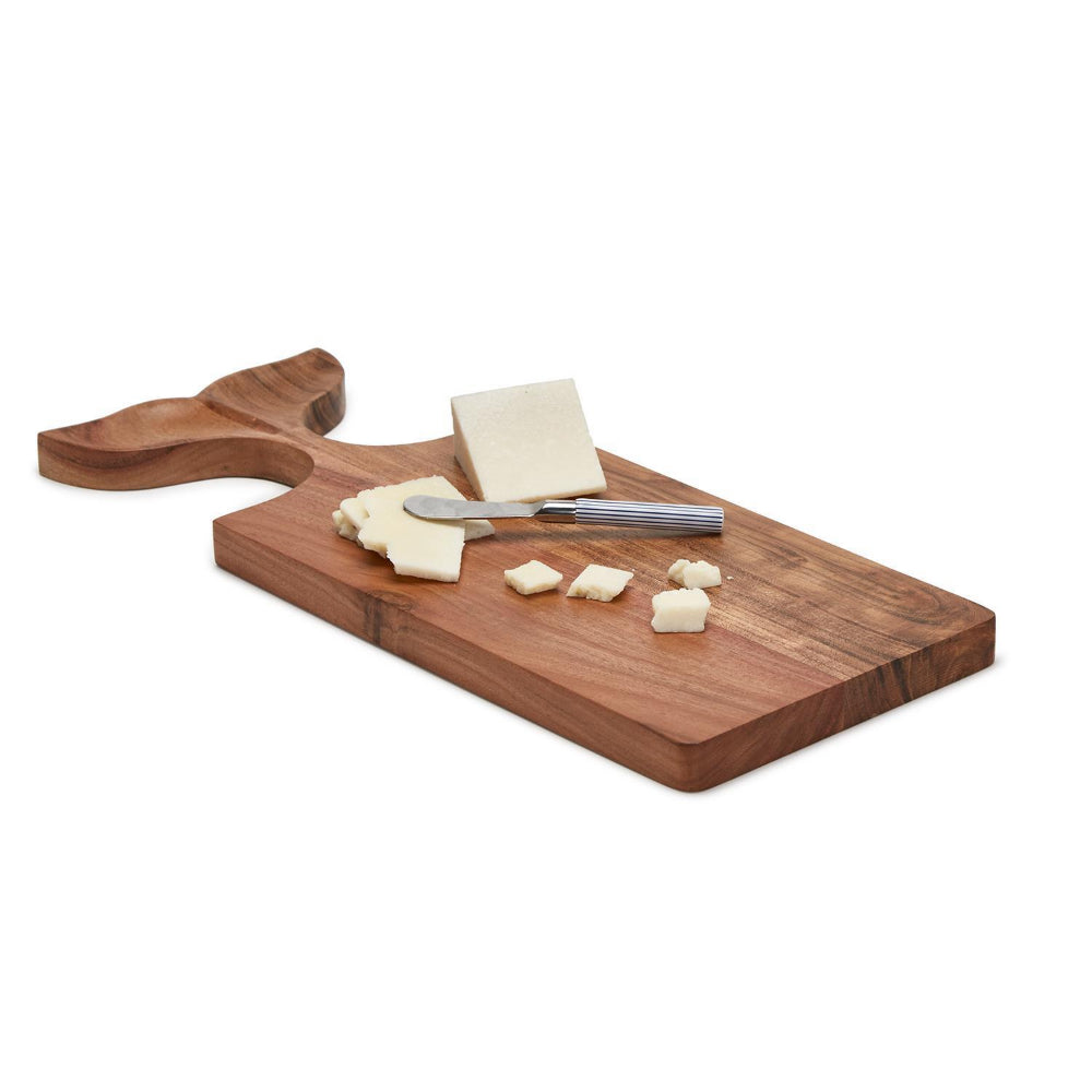 Charming Two's Company Oh Whale Wooden Serving Board with Spreader