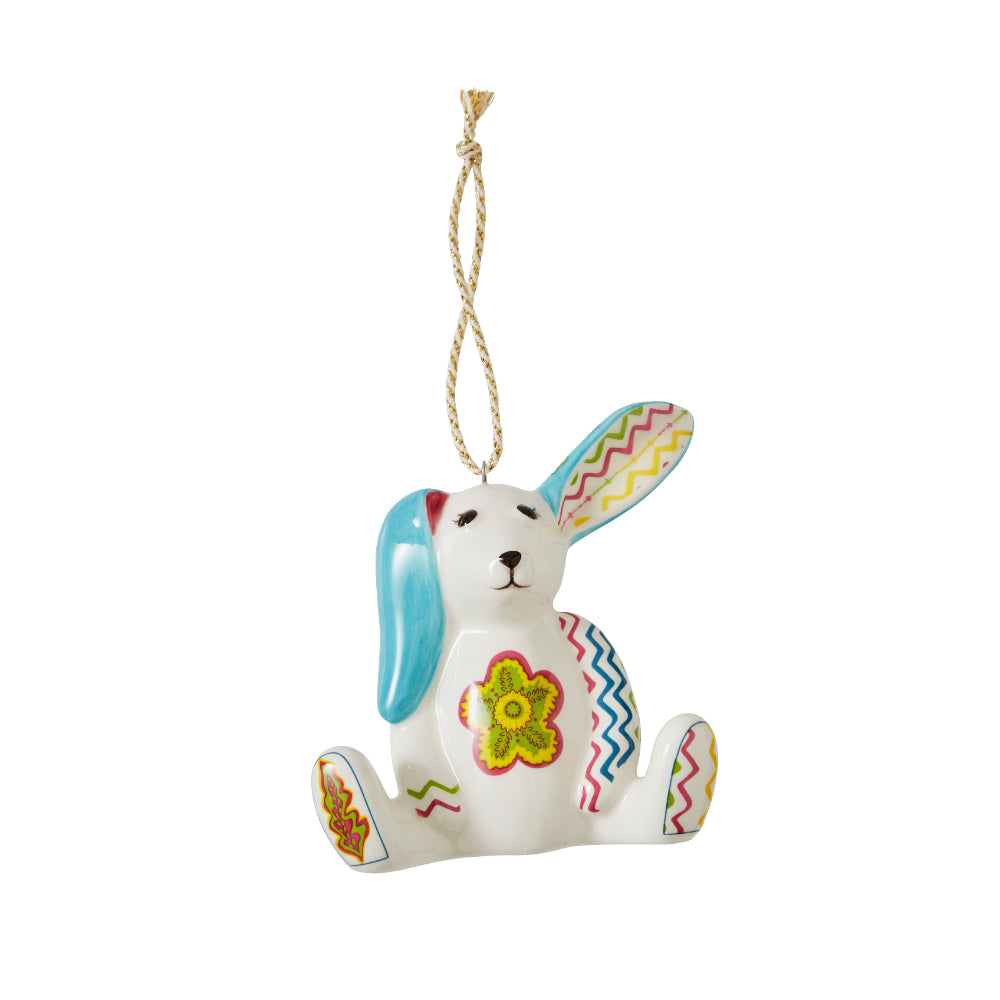 Spode Christmas Doodles Collection Kit Kemp Minnie Rabbit Porcelain Ornament for Festive Decorations