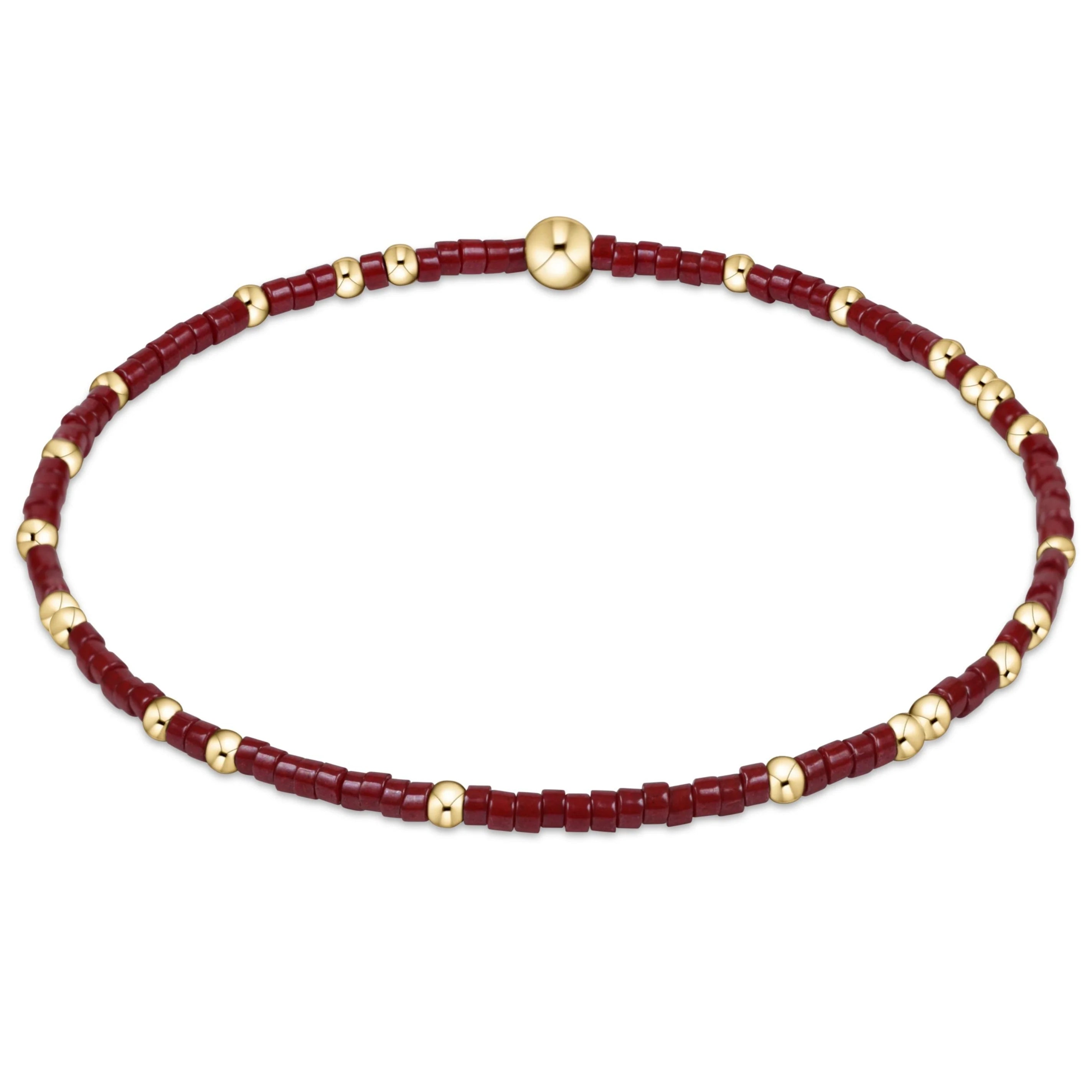 eNewton 5.5-Inch Wine-Colored e-Girl Gameday Unwritten Hope Bracelet