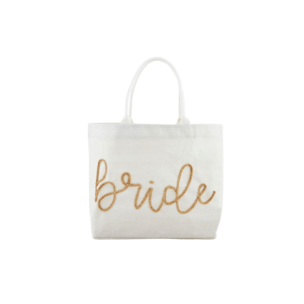 Mud Pie Sparkling Sequin-Embellished Bride Tote Bag