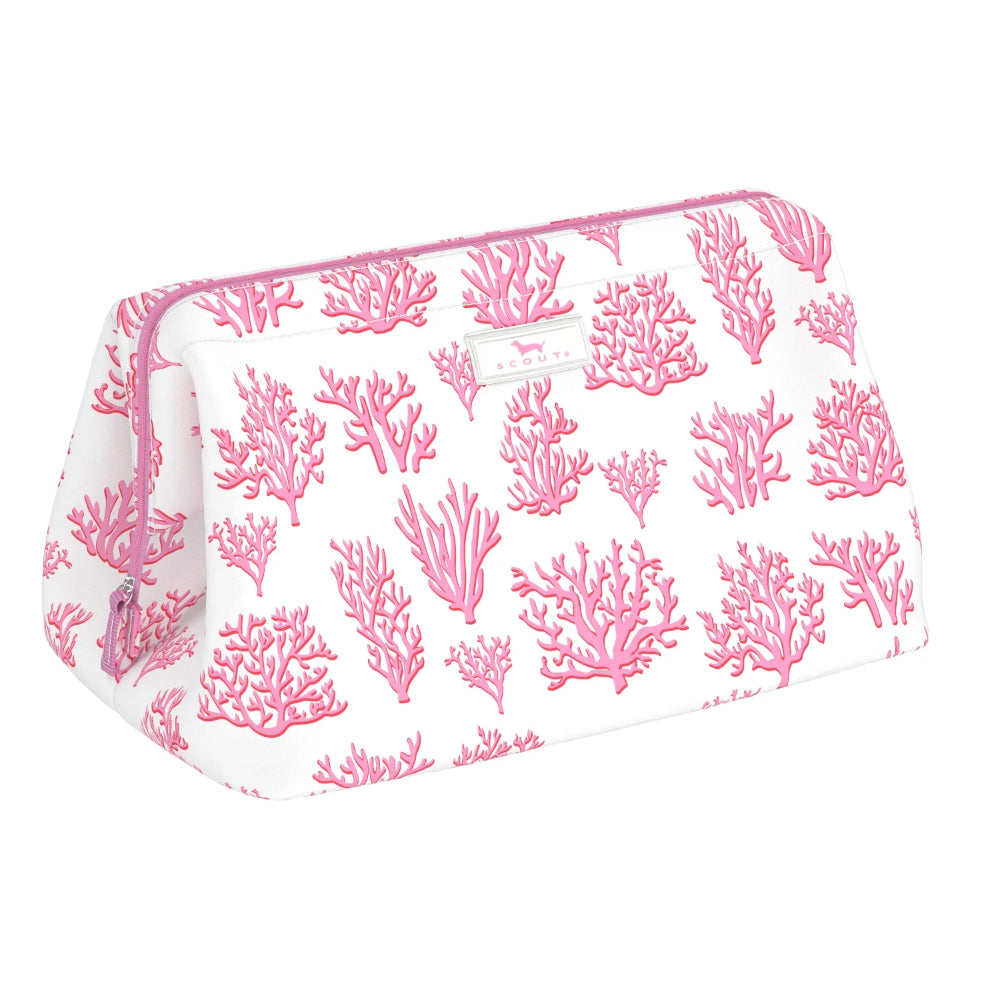 Large Spring 2025 Scout Big Mouth Makeup Storage Bag for Travel and Home Use