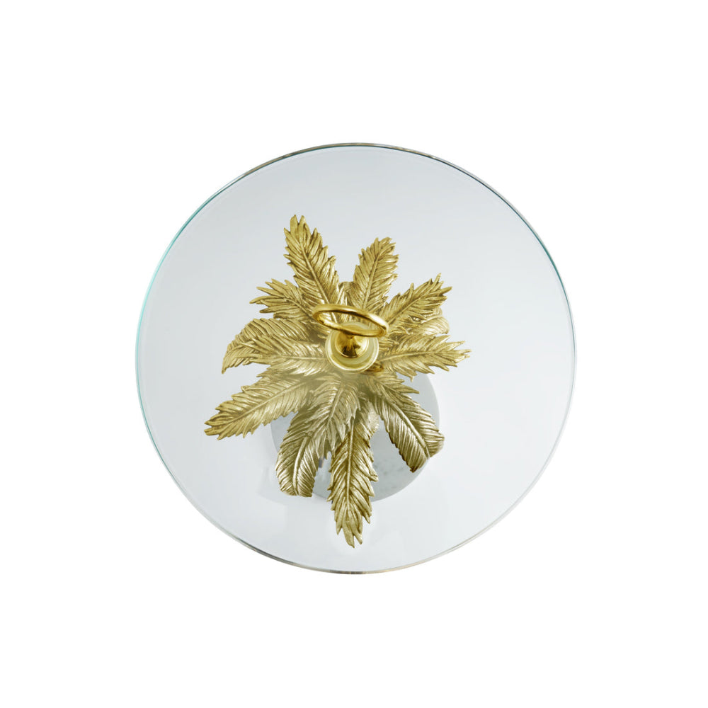 Michael Aram Elegant Palm-Style Cocktail Table for Indoor Decor