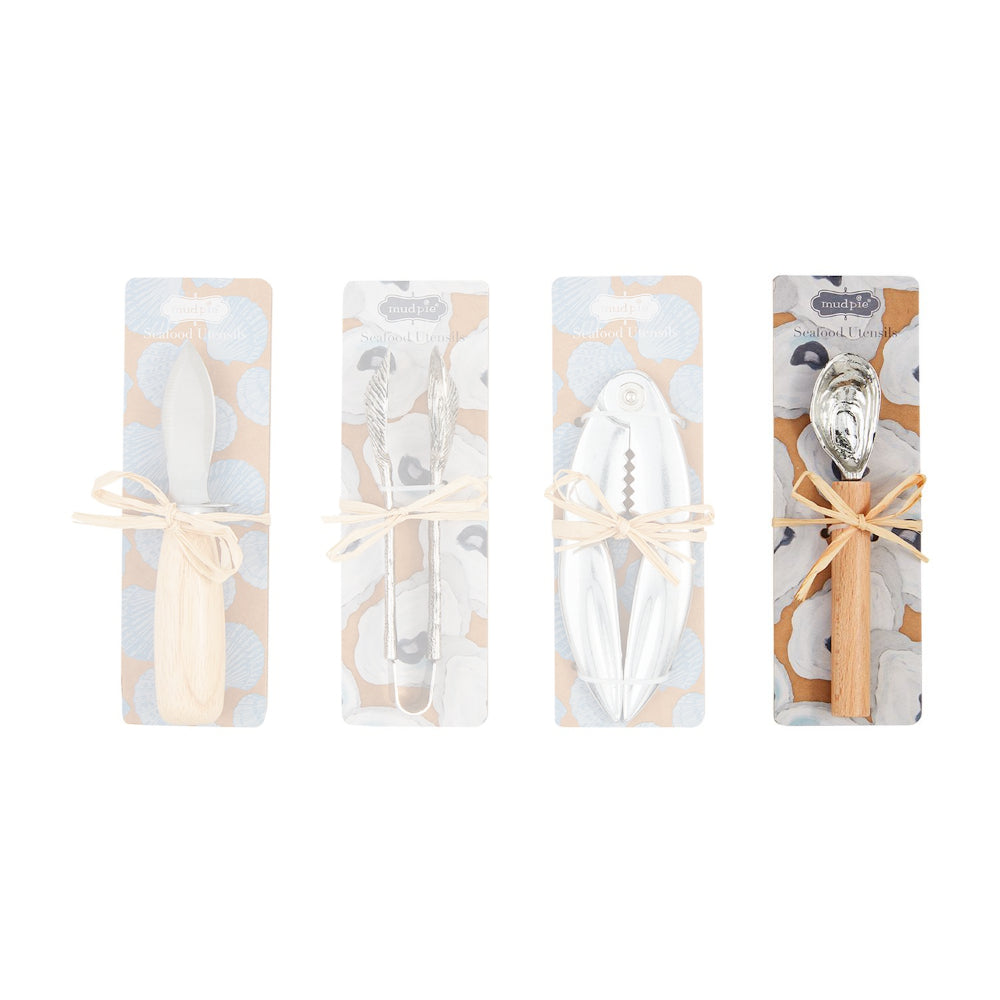 Mud Pie High - Quality Stainless Steel and Wood Seafood Utensils