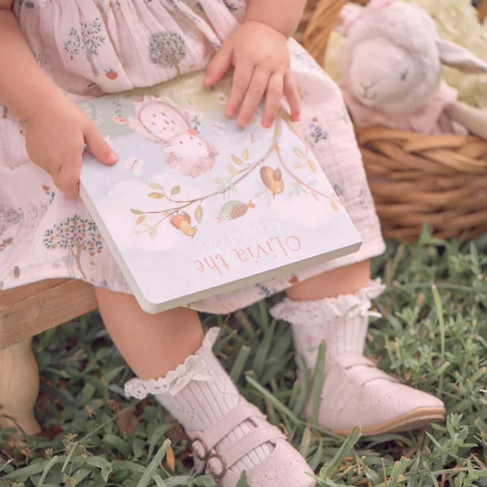 Exquisite Baby Olivia Owl Hand - Illustrated Board Book