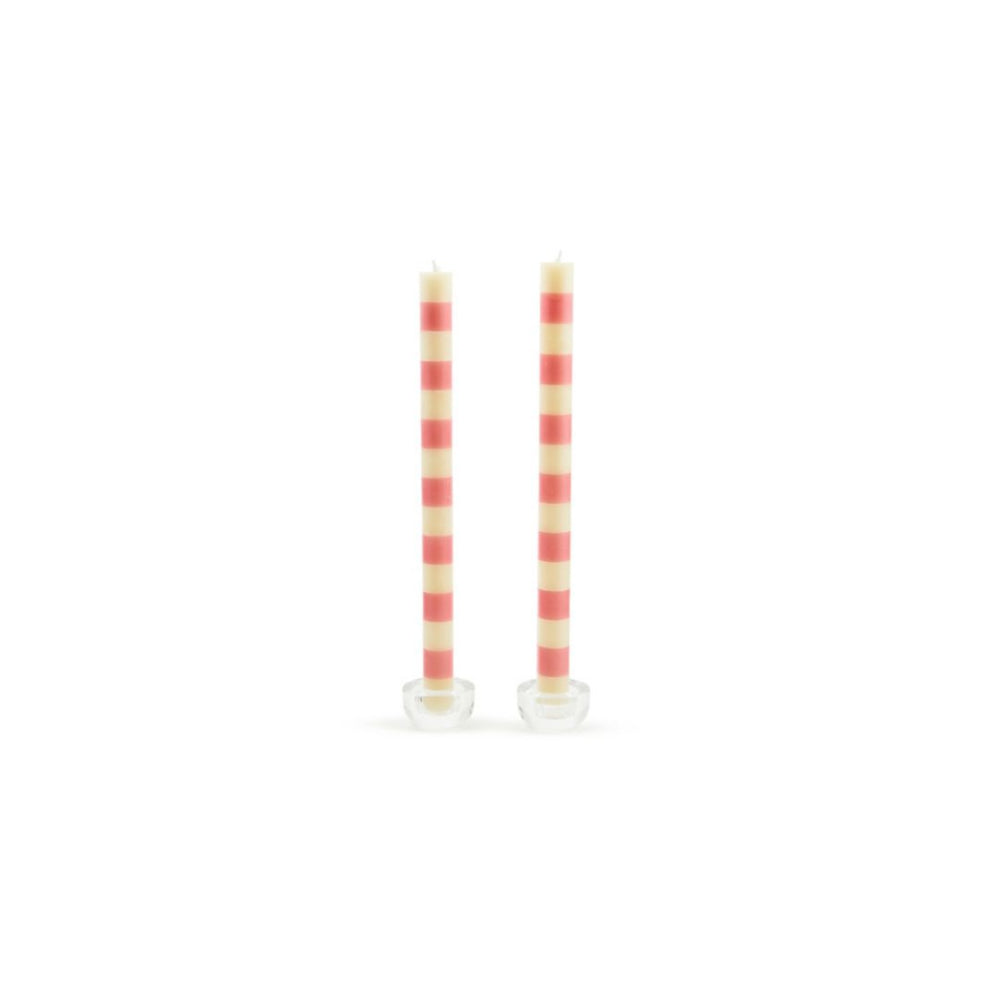 Pink Mackenzie - Childs Bands Dinner Candle Set of Two