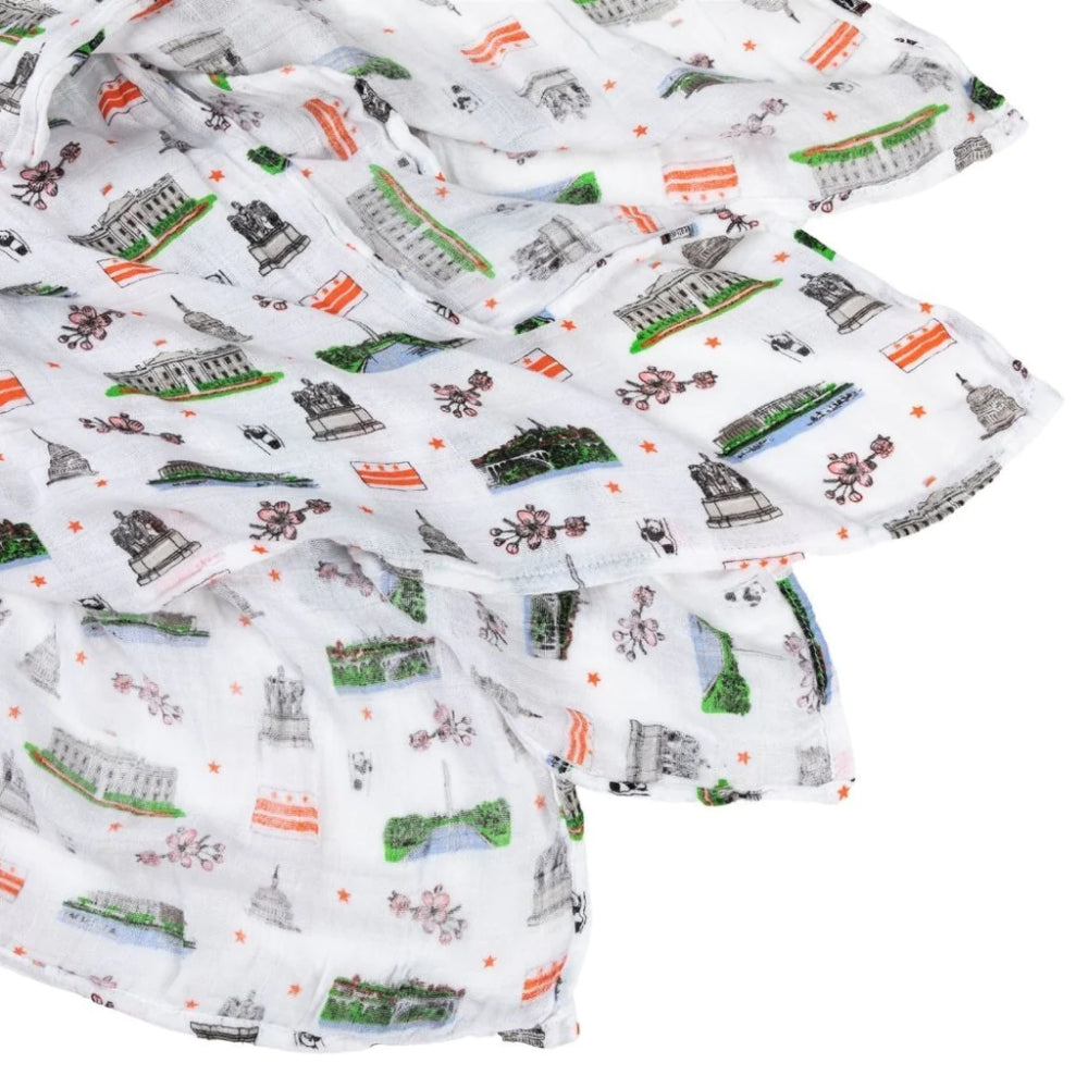 Soft and Breathable Washington DC Baby Swaddle Blanket for Little Ones