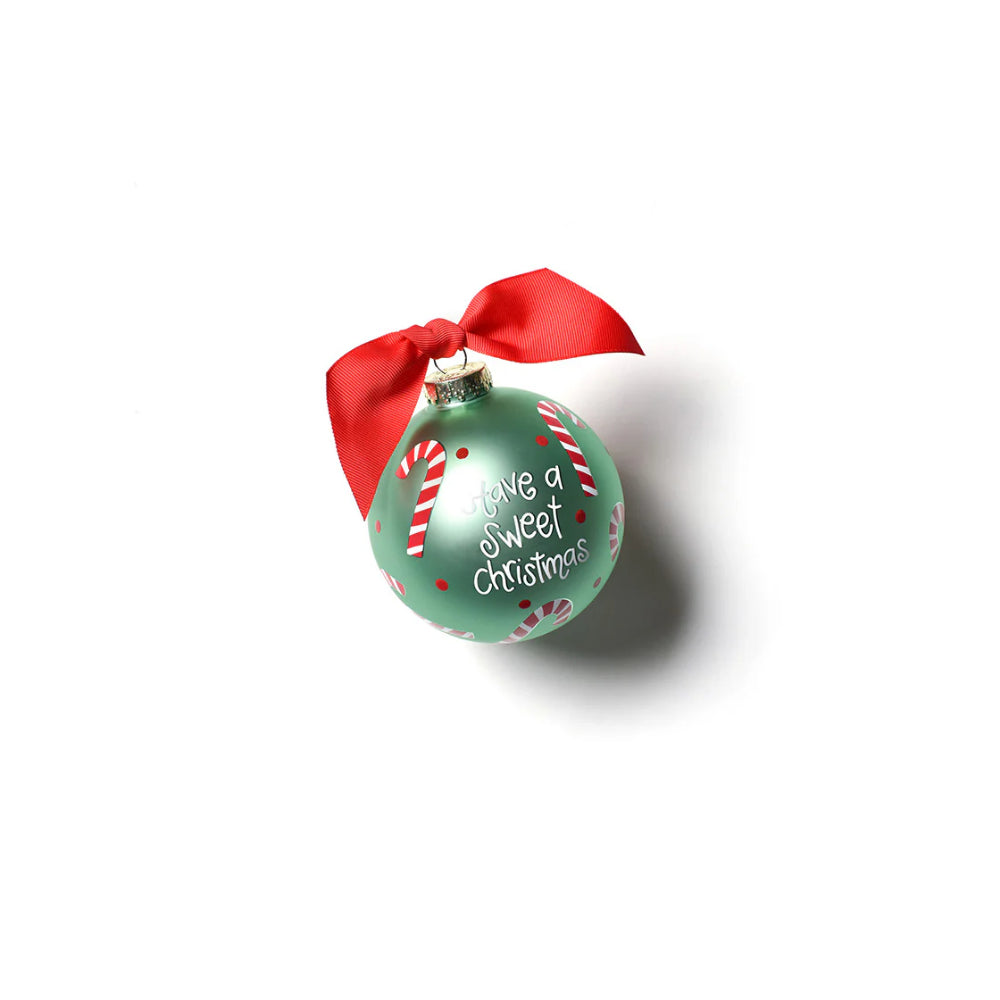 Coton Colors Christmas-themed 100mm Glass Ornament for a Sweet Holiday Season