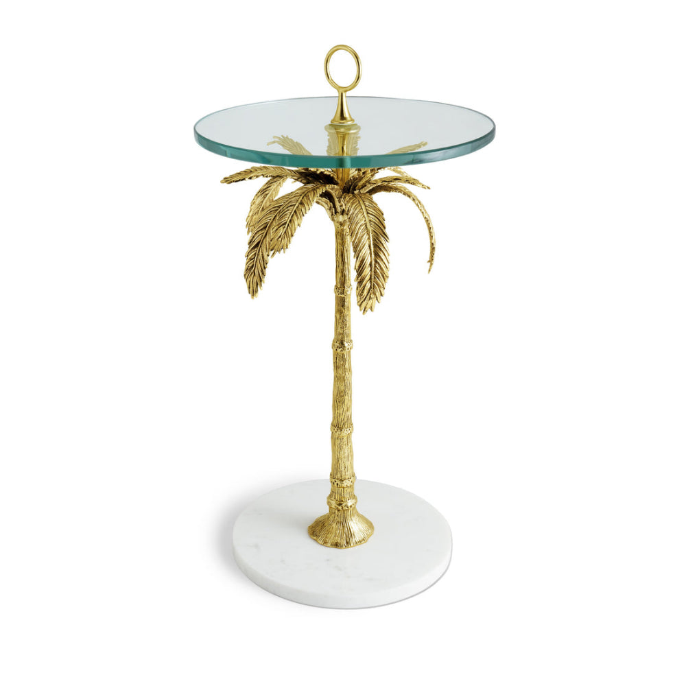 Michael Aram Elegant Palm-Style Cocktail Table for Indoor Decor