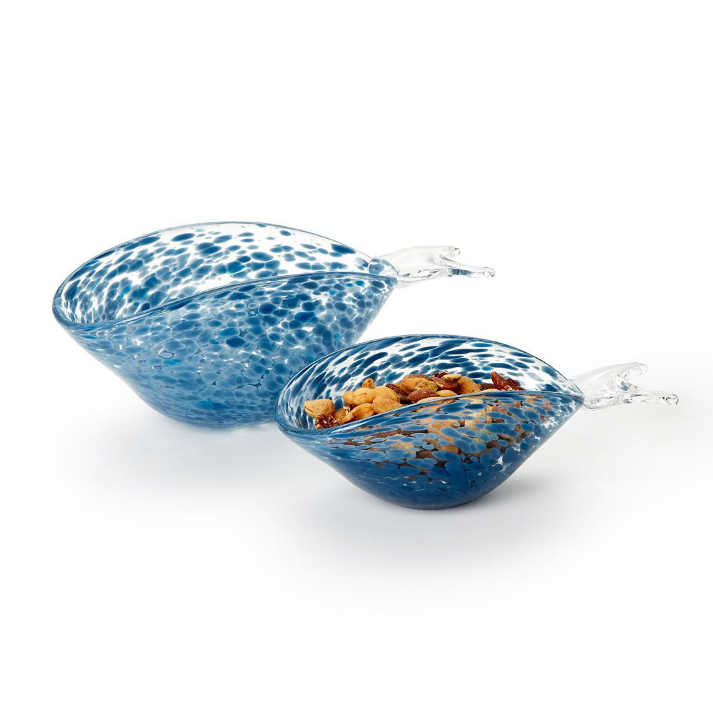 Two's Company Adorable Whale-Shaped High-Quality Glass Bowls