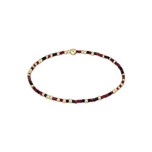 enewton 5.5-inch egirl Gameday Bracelet with Unwritten Hope Design - Wine Onyx Color Fashion Jewelry