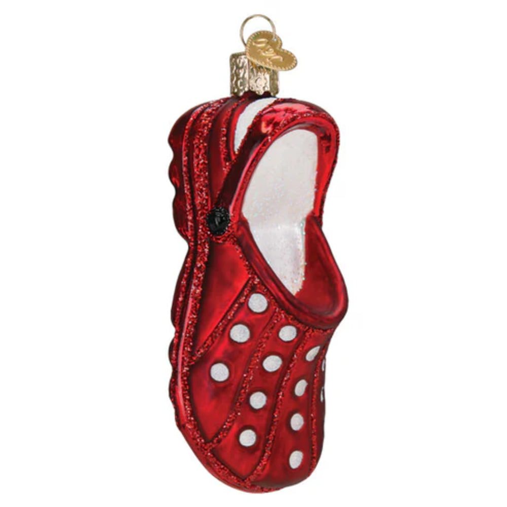 Exquisite Glass Ornament for Rubber Clogs