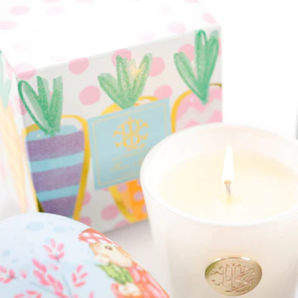 8oz Designer Boxed Lux Fragrances Candle: Flower Market Scent