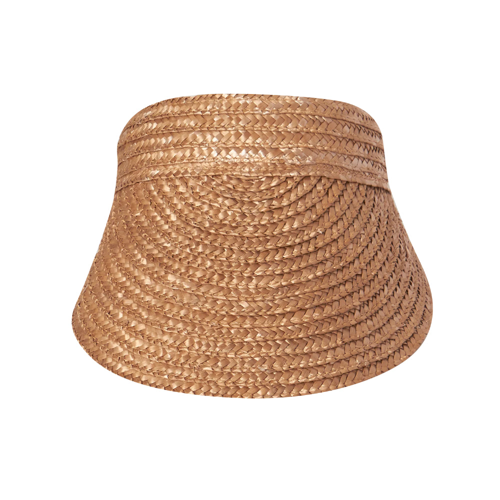 Millymook Girls' Juniper Raffia Beach Visor for Fashionable Sun Protection