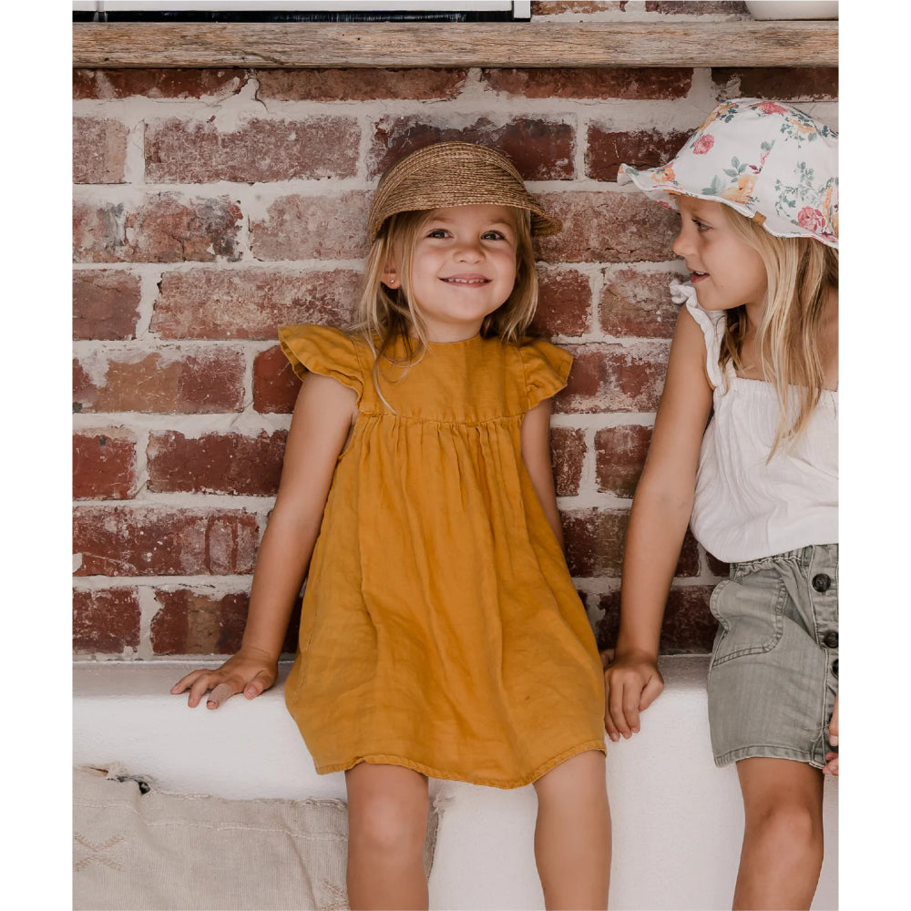 Millymook Girls' Juniper Raffia Beach Visor for Fashionable Sun Protection