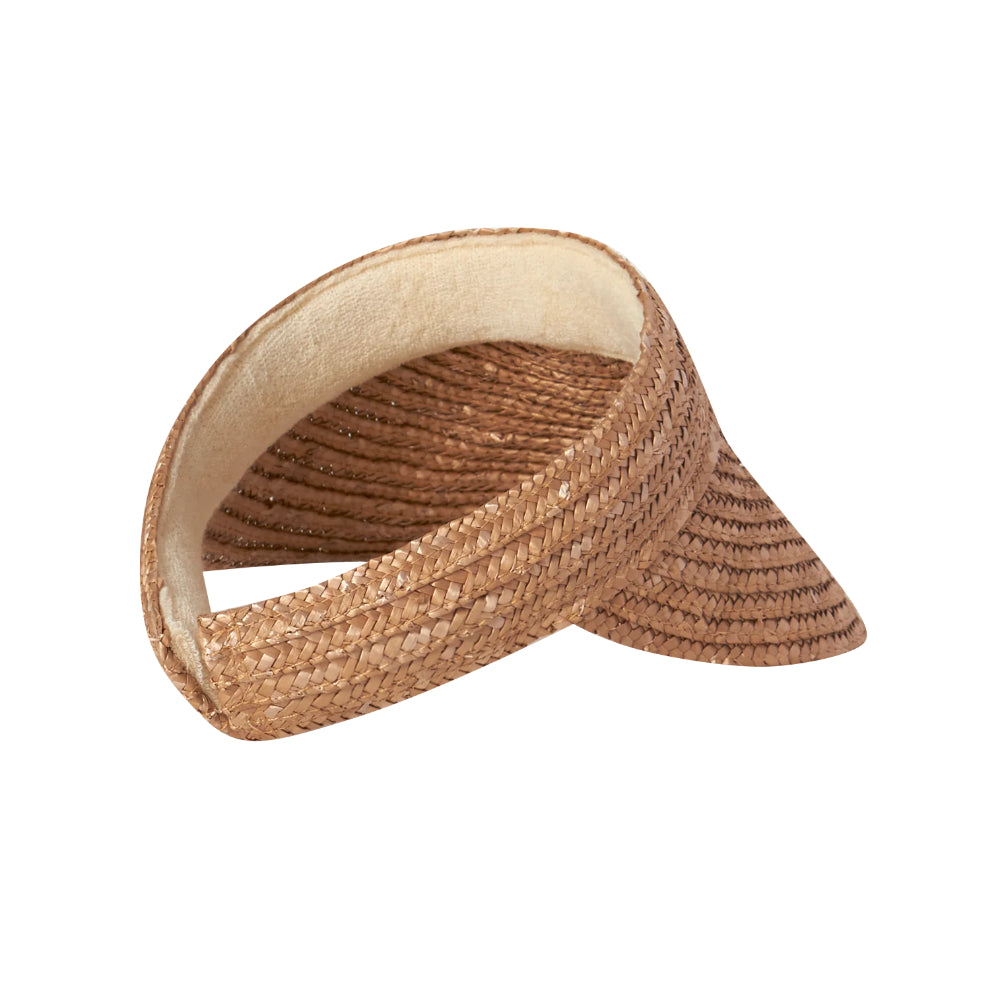 Millymook Girls' Juniper Raffia Beach Visor for Fashionable Sun Protection