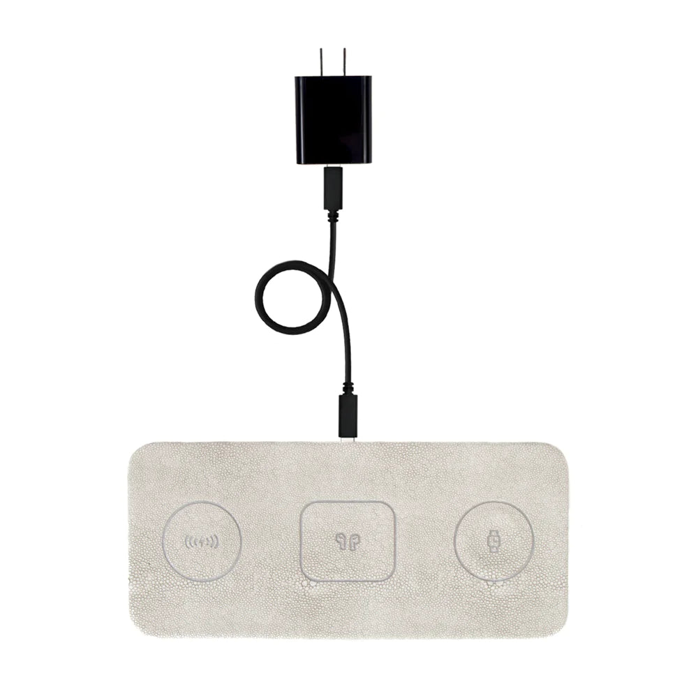 Ace 15W Portable Qi-Certified 3-in-1 Wireless Fast Charging Pad for Multiple Devices