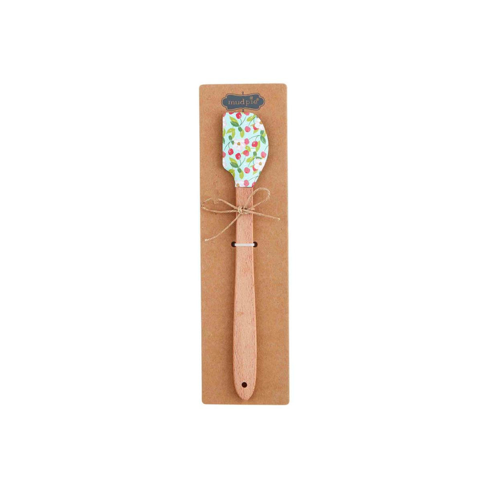 Mud Pie Mini Fruit - Shaped Wood and Silicone Spatula for Kitchen Use