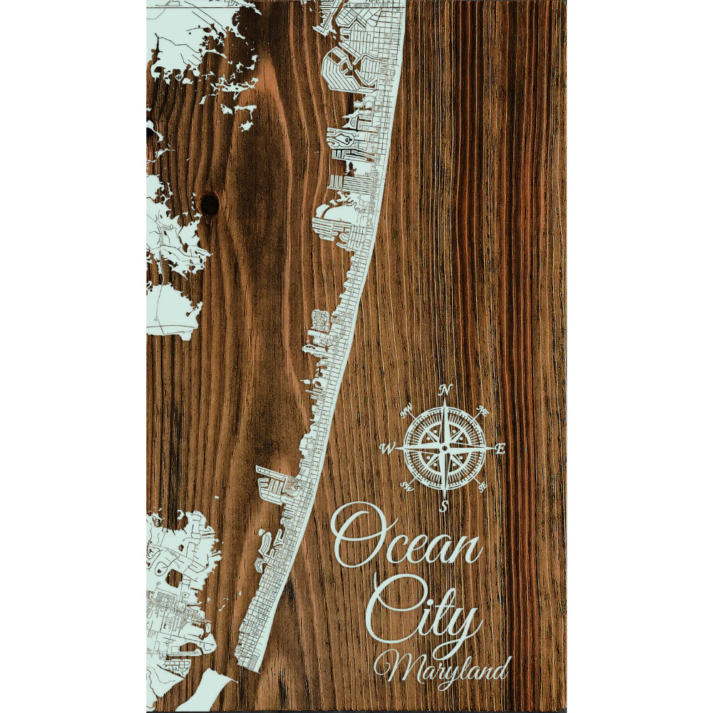 Fire & Pine Mini Artistic Board of Ocean City, Maryland