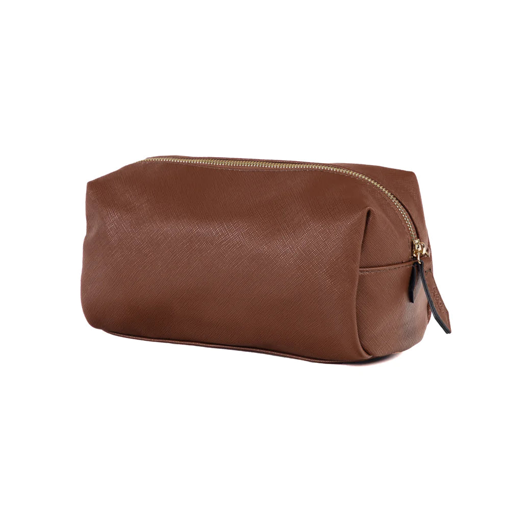 High - Quality Alexa Brand Leather Travel Toiletry Bag