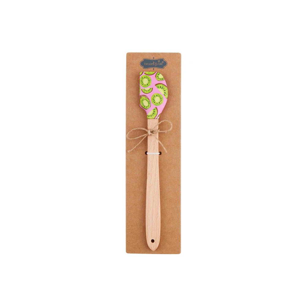 Mud Pie Mini Fruit - Shaped Wood and Silicone Spatula for Kitchen Use