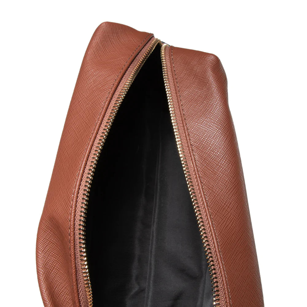 High - Quality Alexa Brand Leather Travel Toiletry Bag