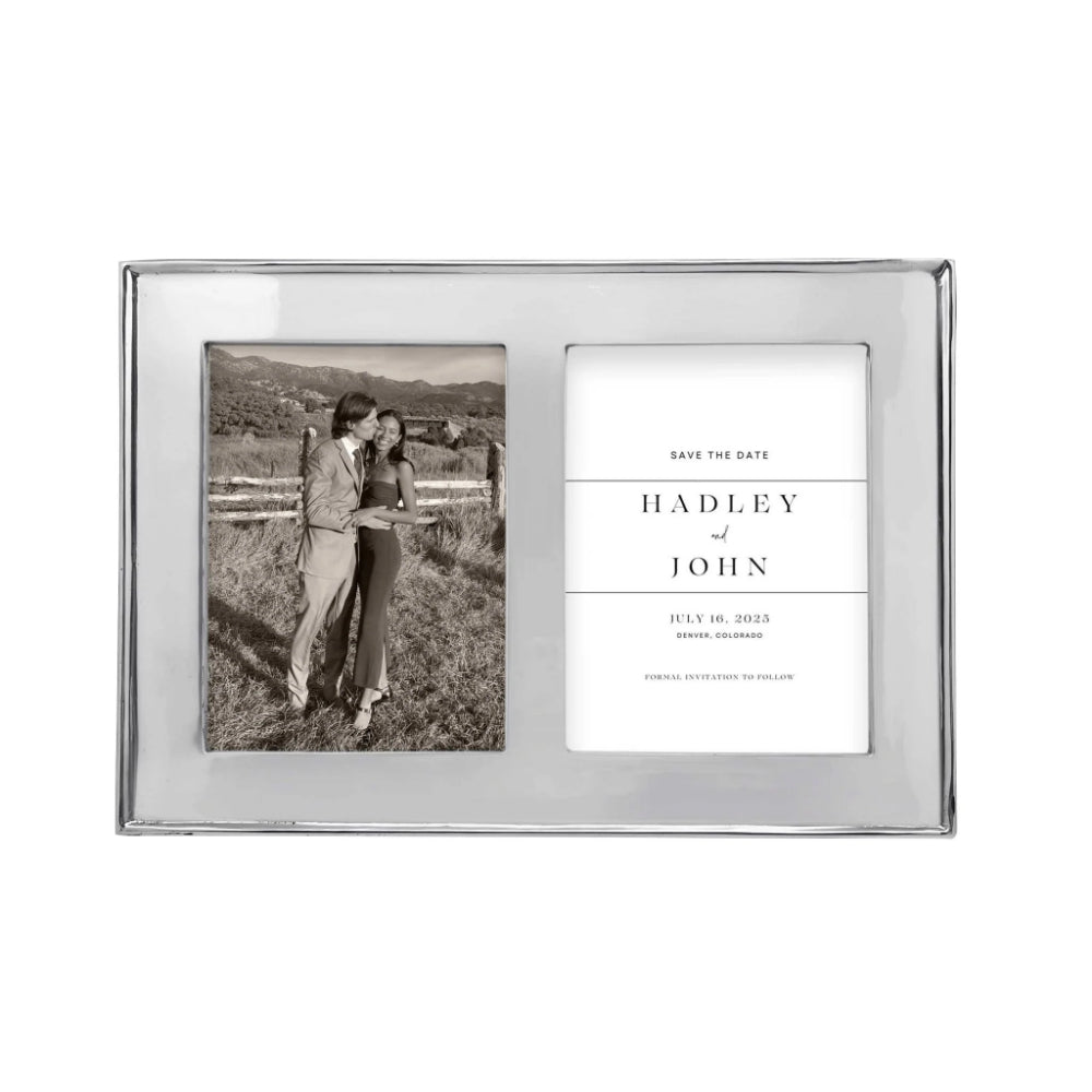 Mariposa Brand Double Picture Frame for Special Occasions