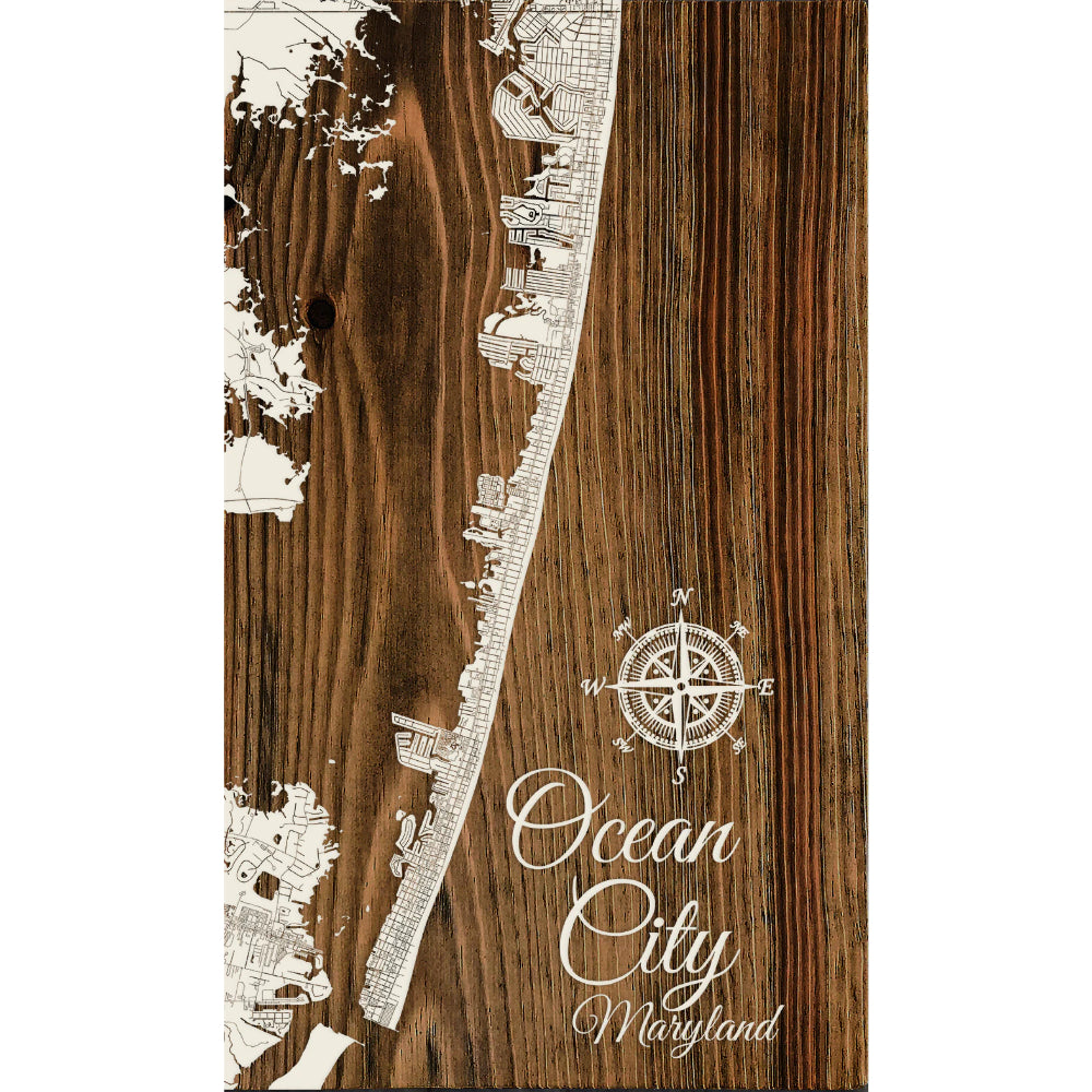 Fire & Pine Mini Artistic Board of Ocean City, Maryland