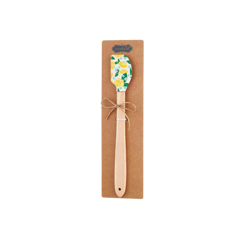 Mud Pie Mini Fruit - Shaped Wood and Silicone Spatula for Kitchen Use
