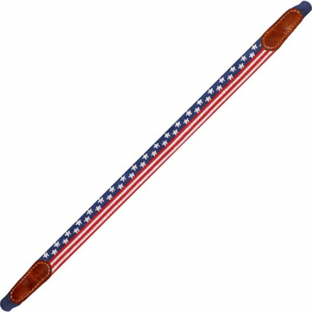 Smathers & Branson Stylish Old Glory Hand - stitched Needlepoint Sunglass Strap