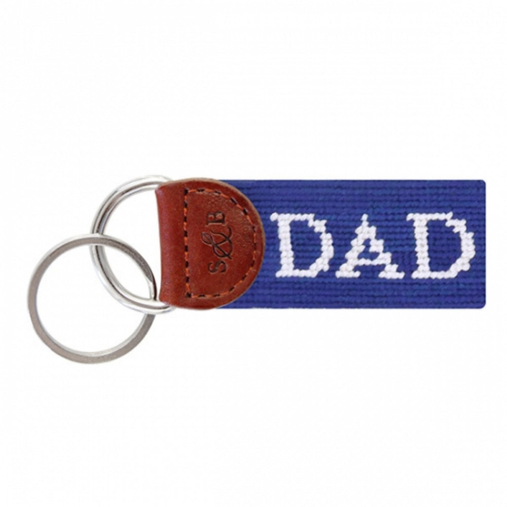 Smathers & Branson Hand - stitched Needlepoint Key Fob for Dads